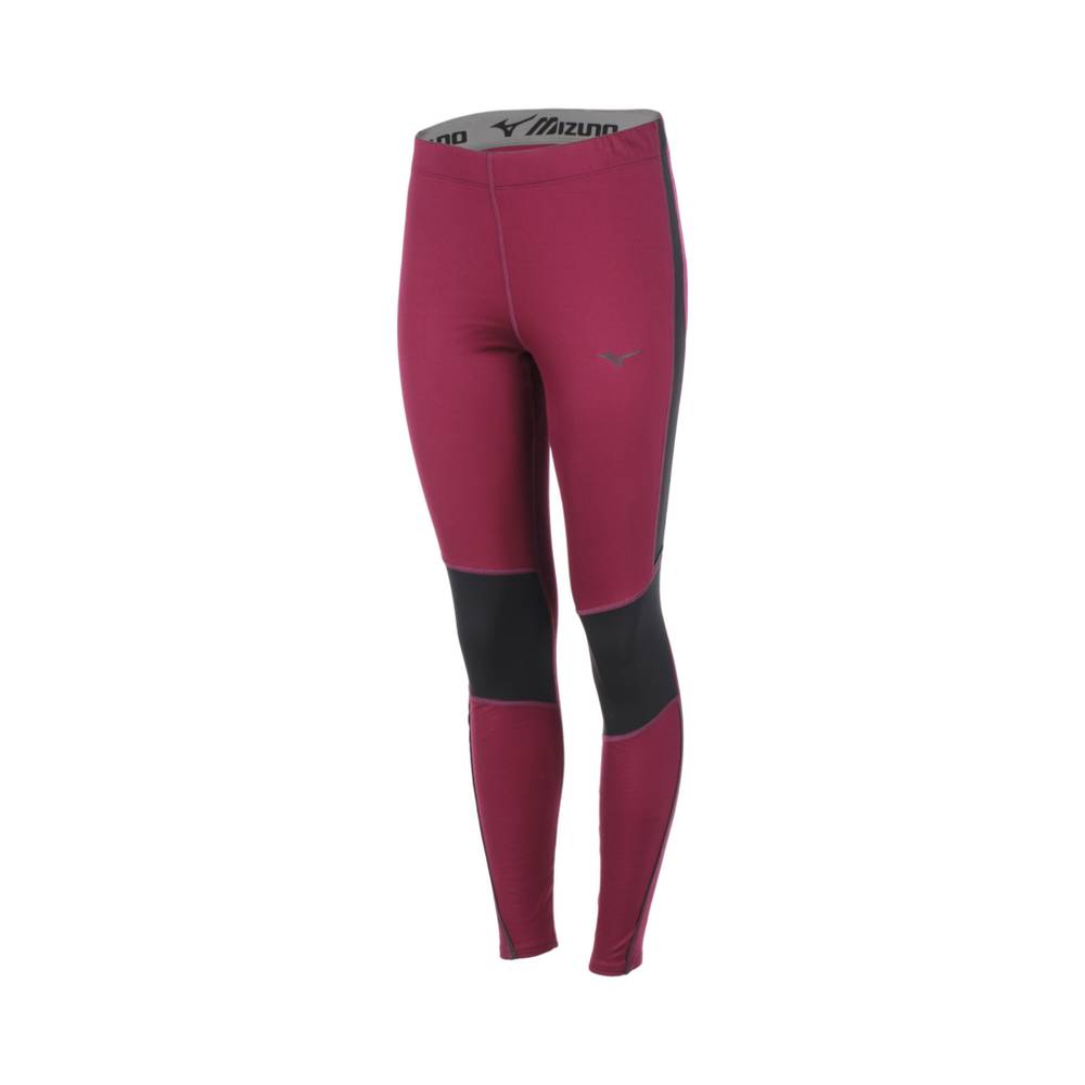 Damske Legíny Mizuno Breath Thermo® Nachový/Čierne Vypredaj JUEV67582